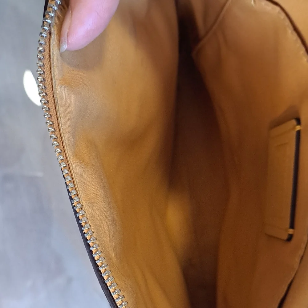 Coach Yellow Crossbody Bag with Zipper and Adjustable Strap - Picture 5 of 7